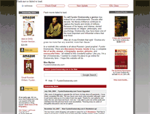 Tablet Screenshot of fyodordostoevsky.com
